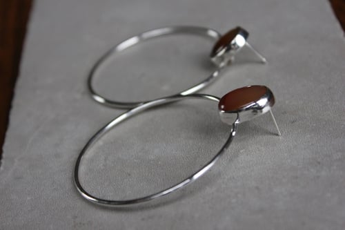 Image of Carnelian Hoops