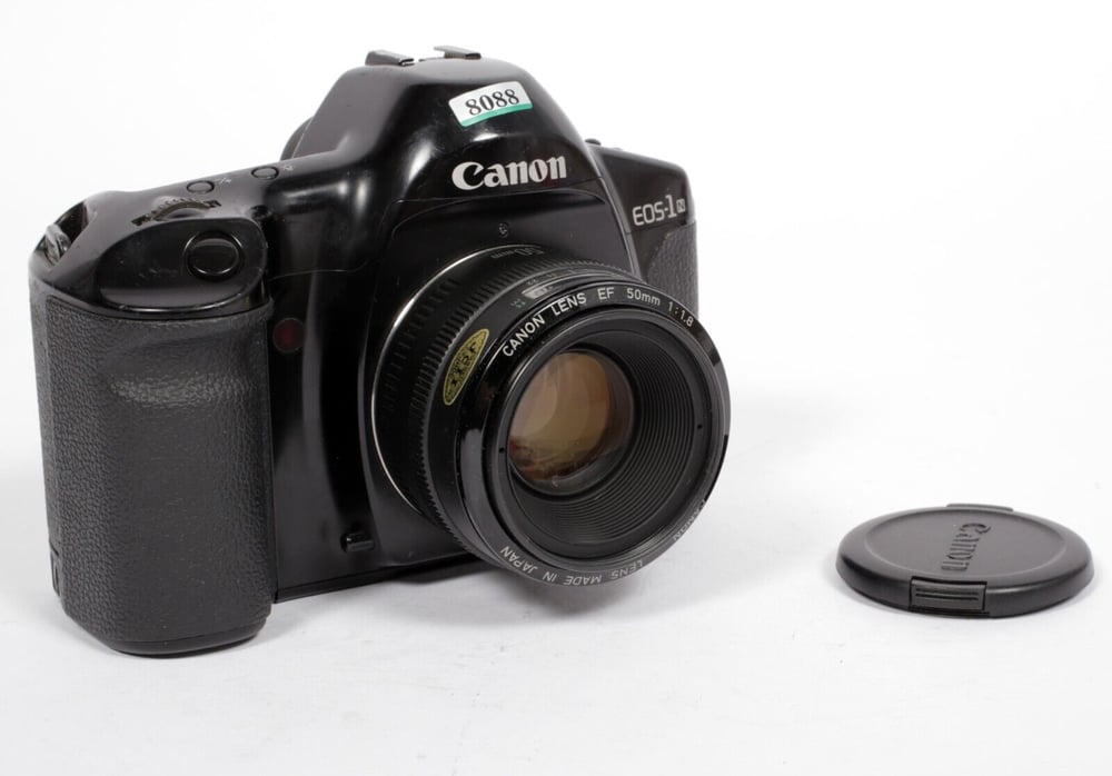 Image of Canon EOS 1N 35mm SLR Film Camera with 50mm F1.8 EF lens #8088