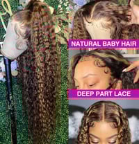 Image 5 of Highlight Deep Wave Lace Front Wig 13x4