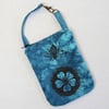 Pollination - teal blue - phone utility purse