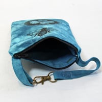 Image 2 of Pollination - teal blue - phone utility purse