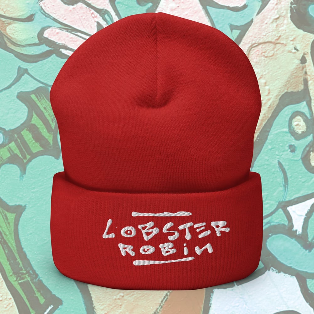 “Lobster Robin” Cuffed Beanie (3 colours available)