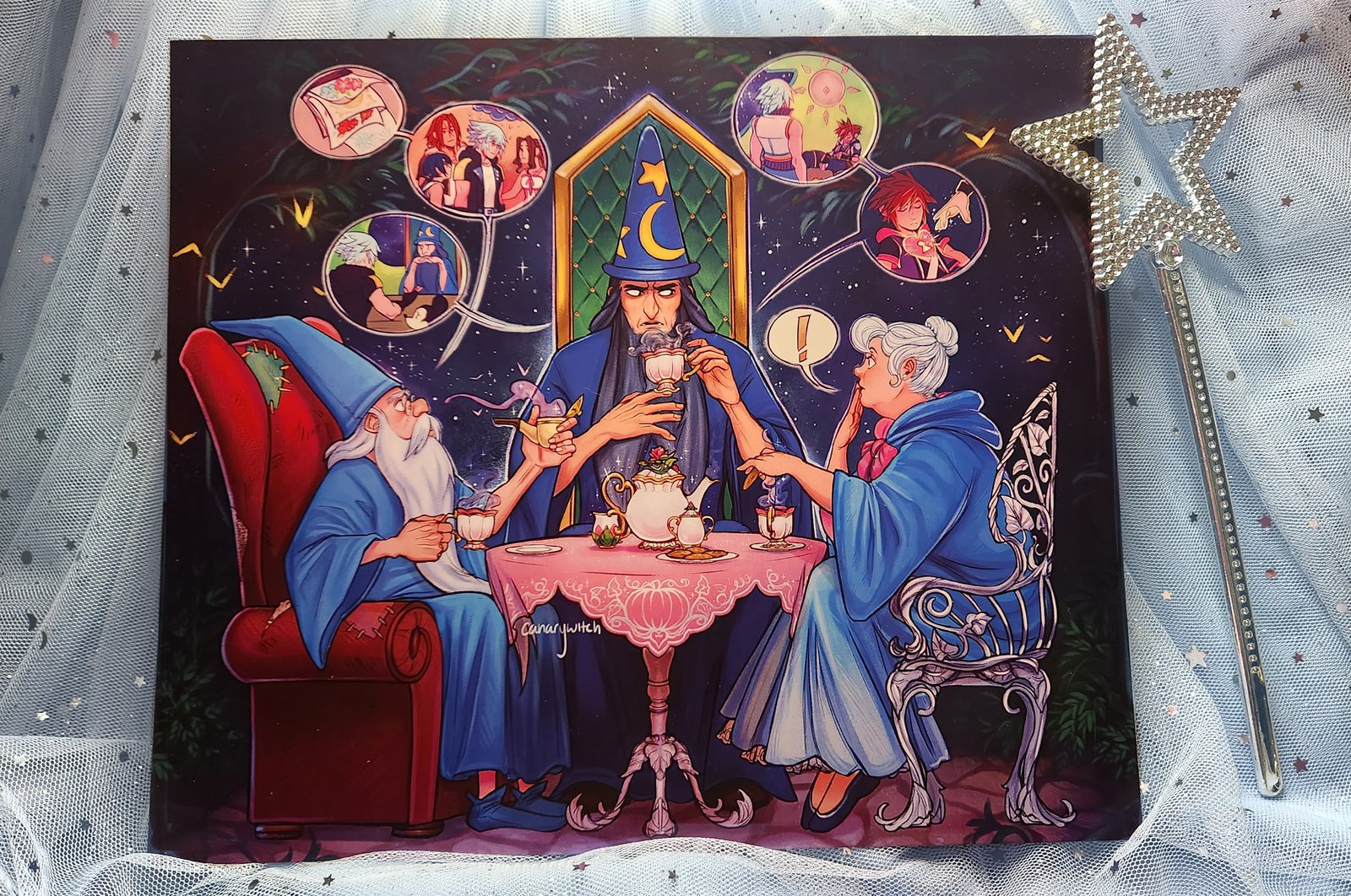 The Blue Three - Art Print | CanaryWitch