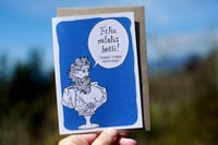 Image 2 of Neptune/Poseidon - 'Happy Happy Birthday!' Greeting Card - Story on Back