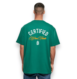 Image of GREEN/GOLD CERTIFIED HEAVY OVERSIZED TEE