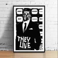 Image 1 of John Carpenter's THEY LIVE - 11 x 17 Limited Edition Giclee Poster Print
