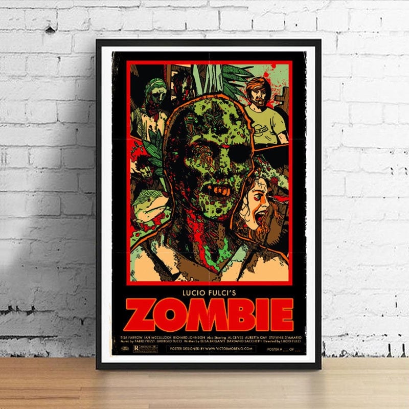 Lucio Fulci Zombie - 11 x 17 Limited Edition Giclee Poster Print