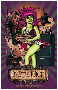 Image 2 of Beetlejuice - Miss Argentina - 11 x 17 Limited Edition Giclee Poster Print