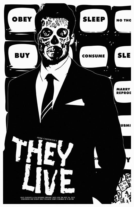 John Carpenter's THEY LIVE - 11 x 17 Limited Edition Giclee Poster Print