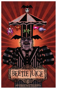 Image 2 of Beetlejuice  - 11 x 17 Limited Edition Giclee Carousel Poster Print