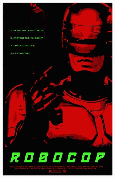  RoboCop - 11 x 17 Limited Edition Giclee Poster Print