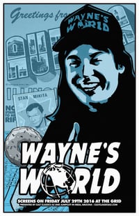 Image 2 of Wayne's World - 11 x 17 Limited Edition Giclee Poster Print