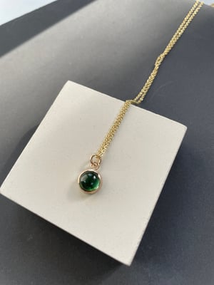 Green Tourmaline Drop