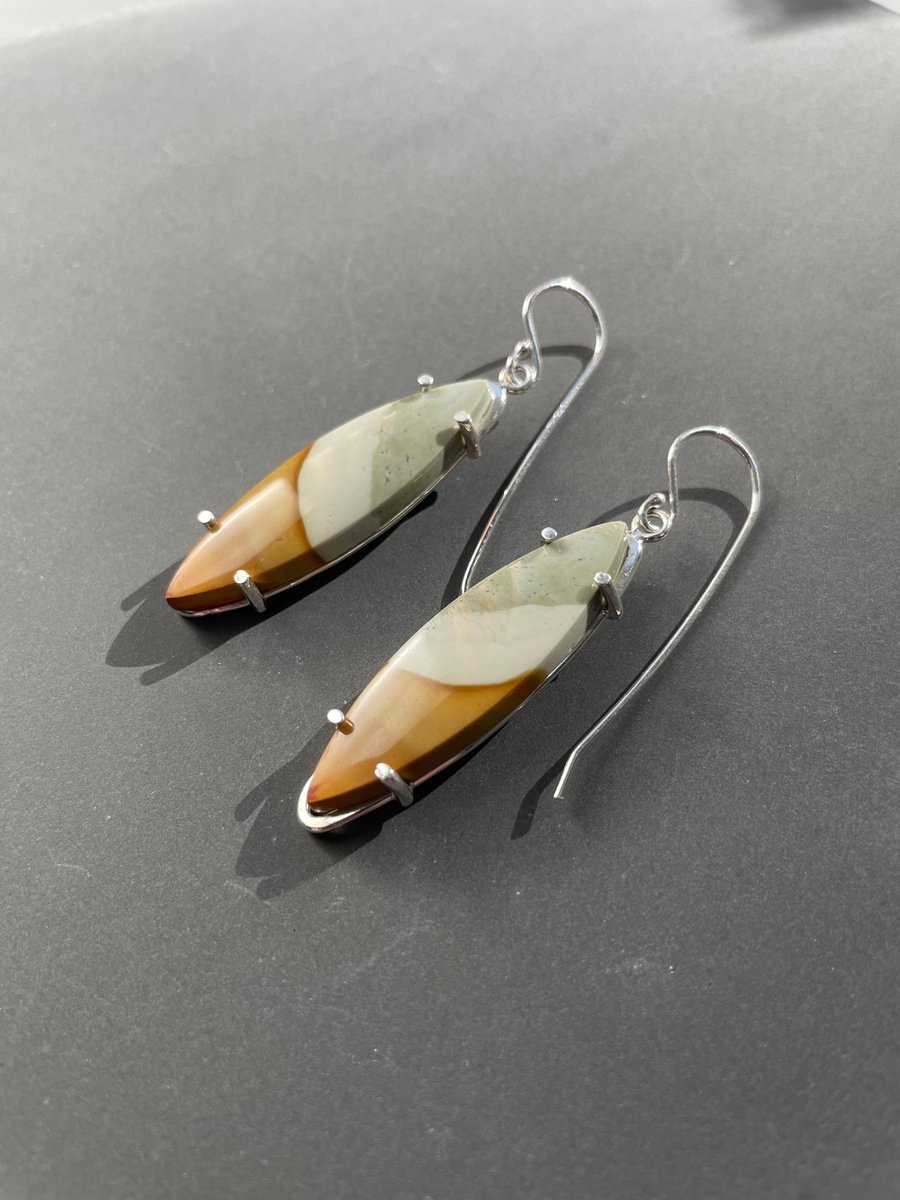 Polychrome Green Jasper Earrings | Illo Studio