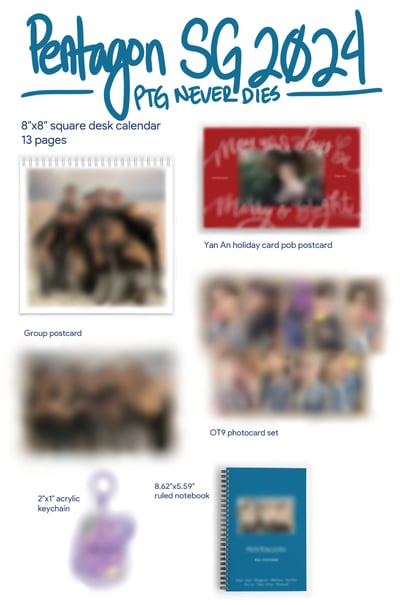 Image of PREORDER Pentagon Fan Season's Greetings 2024: PTG NEVER DIES