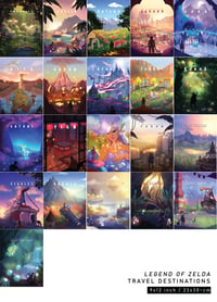 Image 4 of Legend of Zelda ✦ Travel Destination Prints