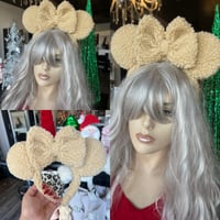 Cozy collection hazelnut Minnie ears 