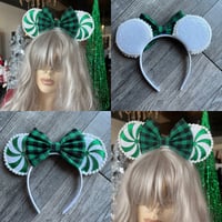 Christmas green mint Minnie ears 