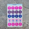 Science Themed Sticker Sheet