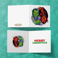 Image 3 of Krampus Kristmas card and sticker