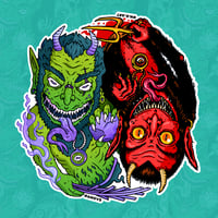 Image 4 of Krampus Kristmas card and sticker