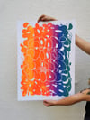 GOOD VIBES WORLD WIDE gradient print