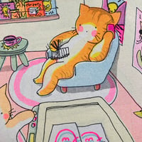 Image 3 of Kitties Riso Press A4 Print