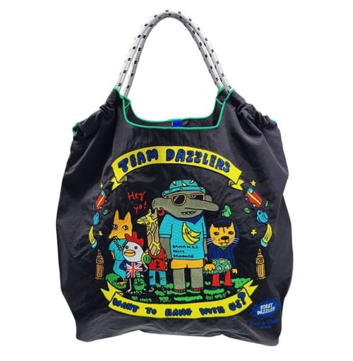 Image of Ball and chain /Bobby Dazzler bag. Light grey  Large