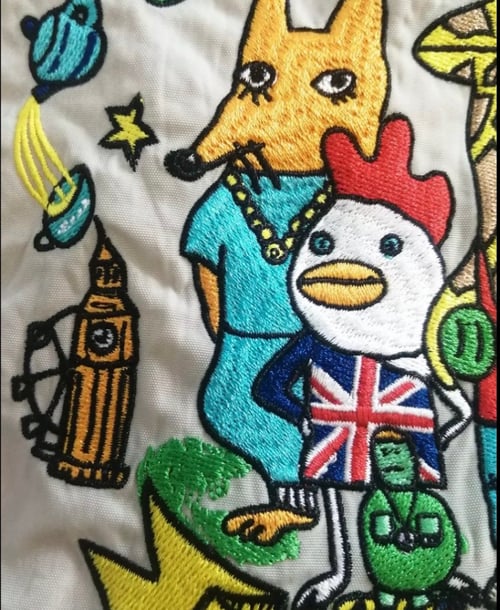 Image of Ball and chain /Bobby Dazzler bag. Light grey  Large