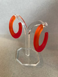 Image 1 of two tone hoops (2 options)