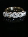 EDWARDIAN 18CT OLD CUT 5 STONE DIAMOND RING APPROX 1.70CT VS2 H-J COLOUR