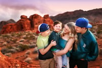 Image 4 of 2024 SEPTEMBER - Deposit Red rock Canyon family session  - Nevada 