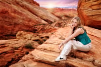 Image 5 of 2024 SEPTEMBER - Deposit Red rock Canyon family session  - Nevada 