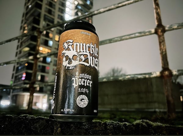 Image of 6 x Knuckledust / Libertalia Collaberation London Porter 6 Pack ***over 18 only***