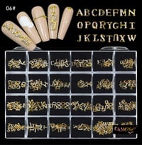 Image 1 of Letters nail charm box