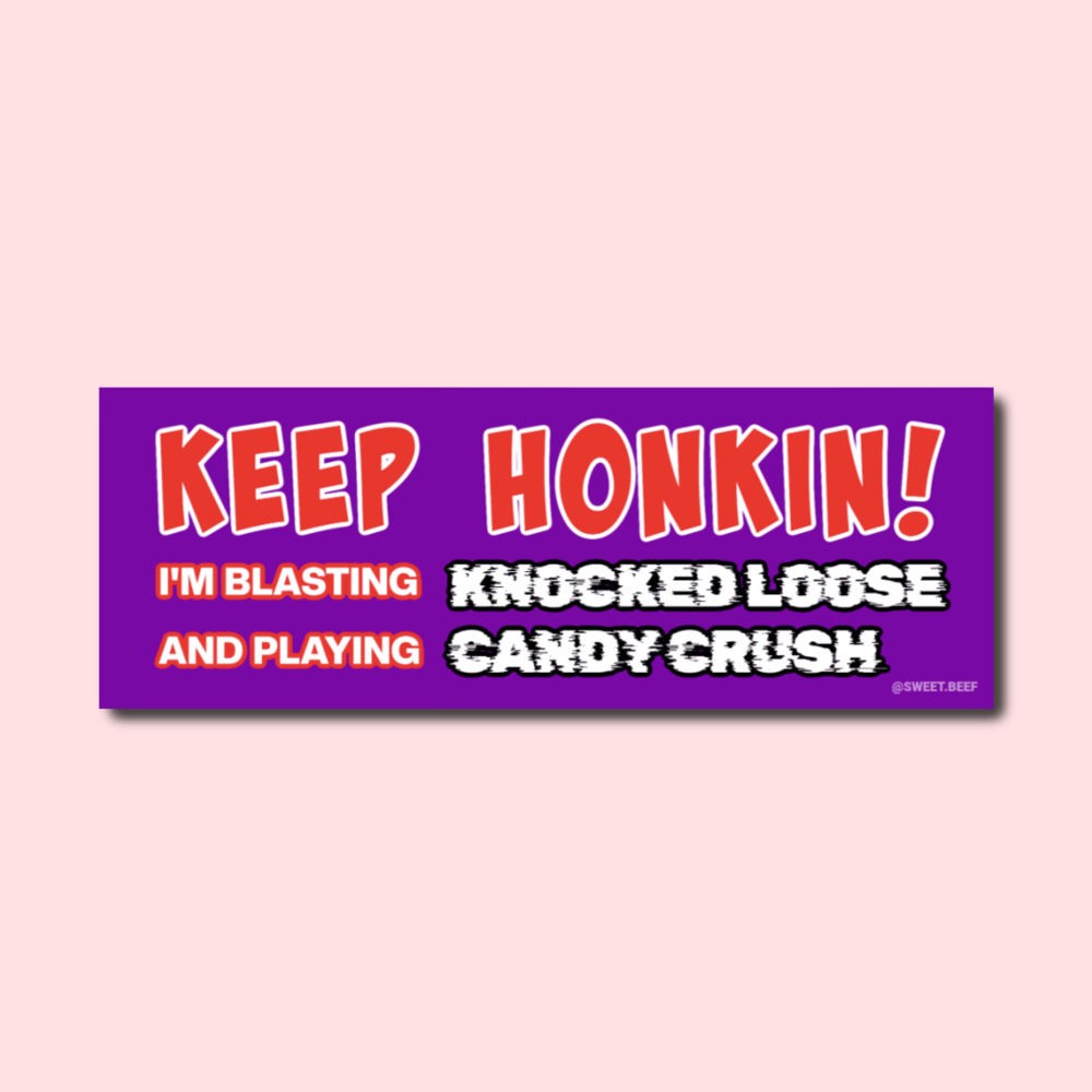 Kocked Loose Candy Crush Bumper Sticker