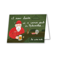 Bar Santa Card