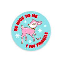 Image 1 of I Am Fragile Deer Sticker