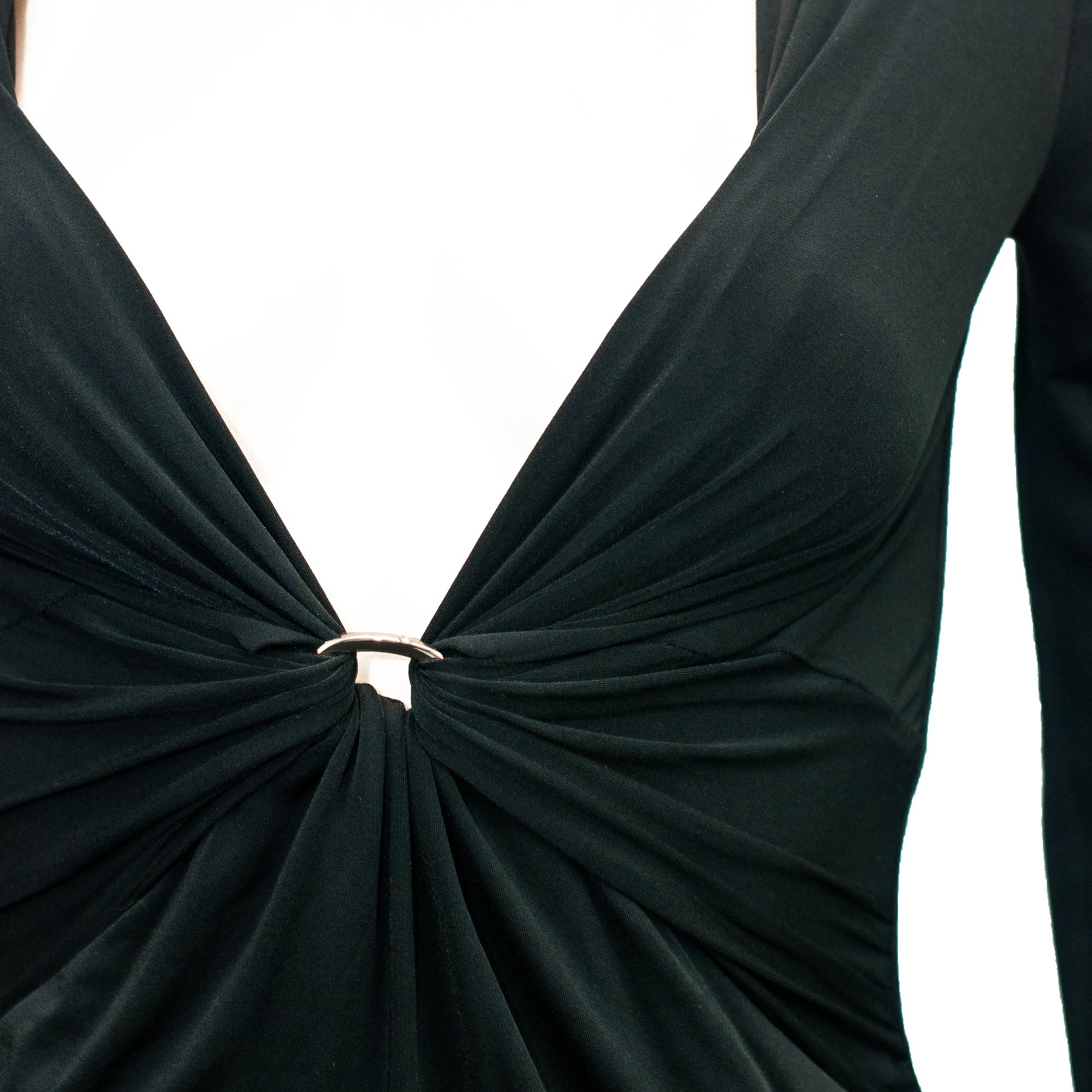 Image of Gucci 2005 Jersey Black Evening Dress