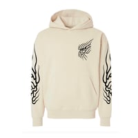 Image 2 of Flame Ghost Winter Wolf Hoodie - Ivory