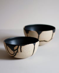 Image 1 of Table Bowl - Black Wave