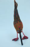 Tristan, quirky bird felt wool sculpture