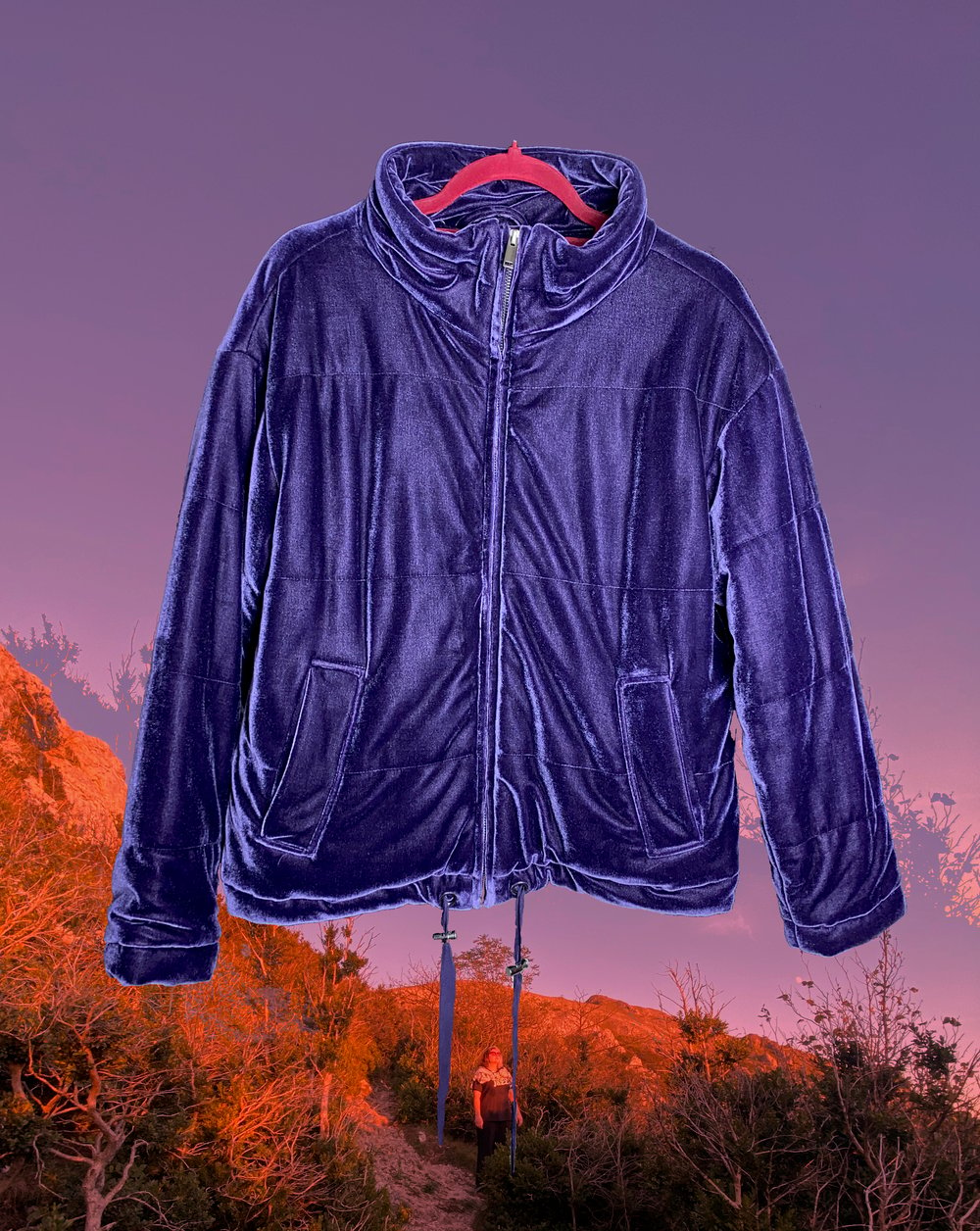 MANDALA purple velvet jacket