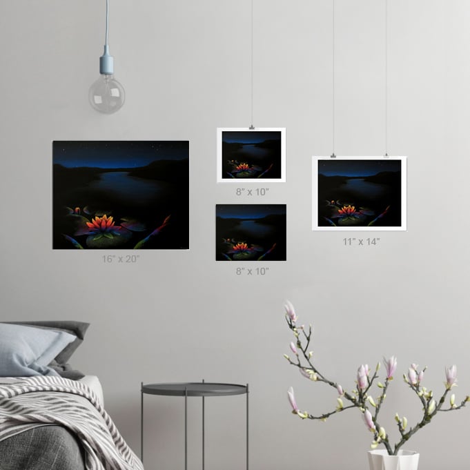"Painted Nature: Lilies" Print