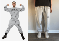 Image 5 of '11 Jeremy Scott x Adidas "Bullet Hole" Sweats - M