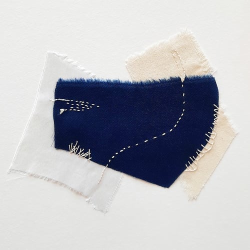 Image of Oeuvre d'art textile abstraite - paysage intérieur n°10