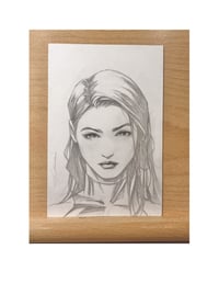 Image of Psylocke Pencil Sketch 4 x 6"