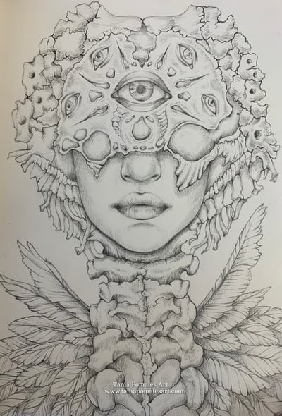 Image of THE SEER original drawing 