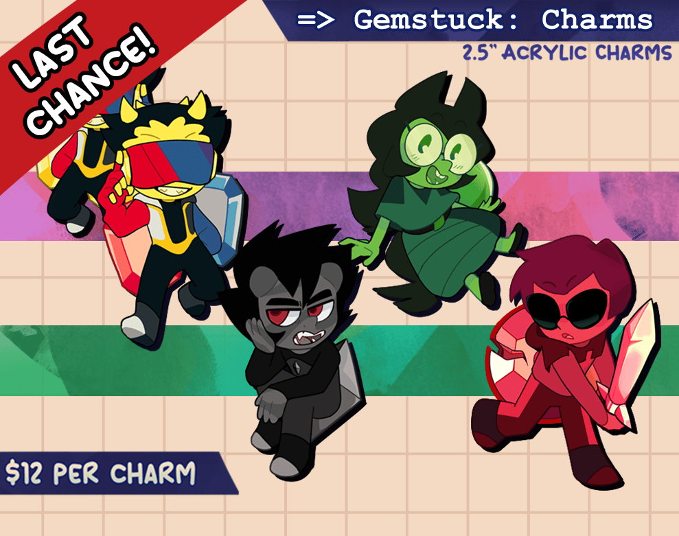 Image of Gemstuck 2.5" Acrylic Charms