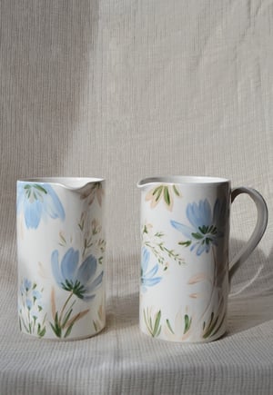 Image of JARRÓN DE CERÁMICA PINTADA A MANO - AZUL